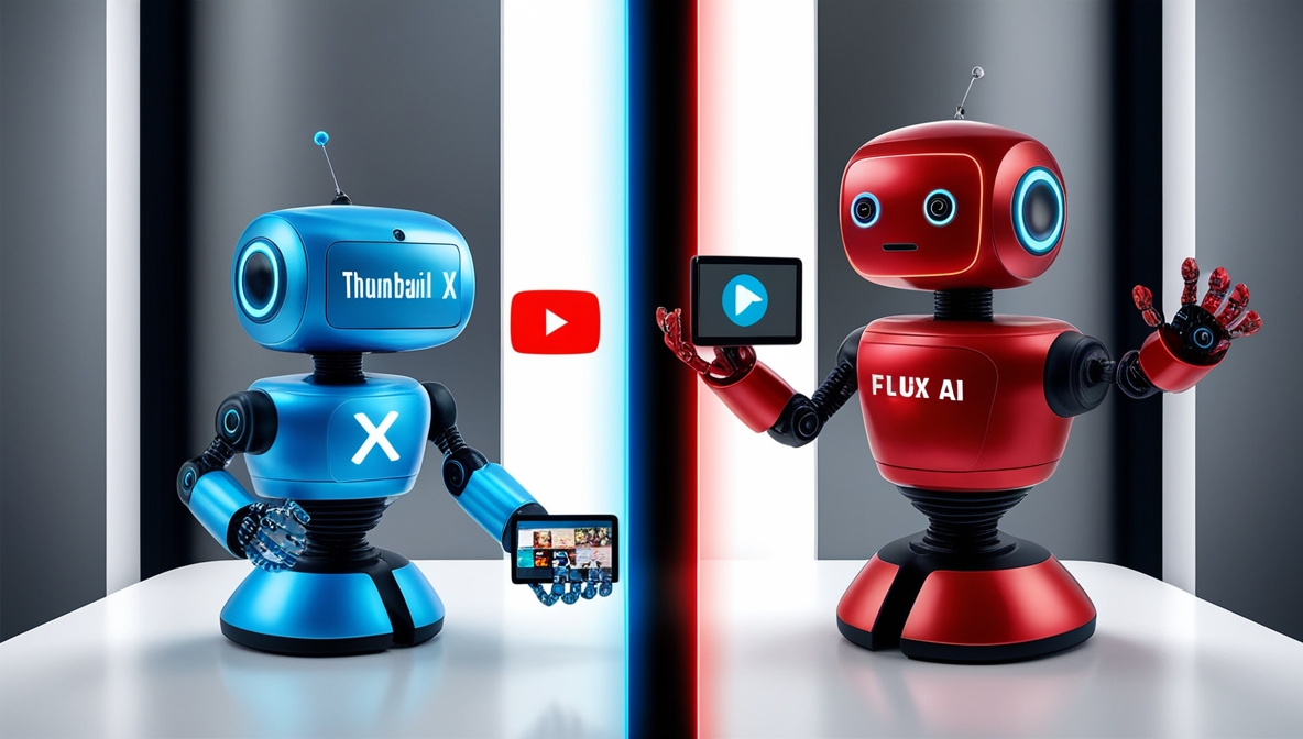 Thumbnail X vs Flux AI - Thumbnail Maker Comparison