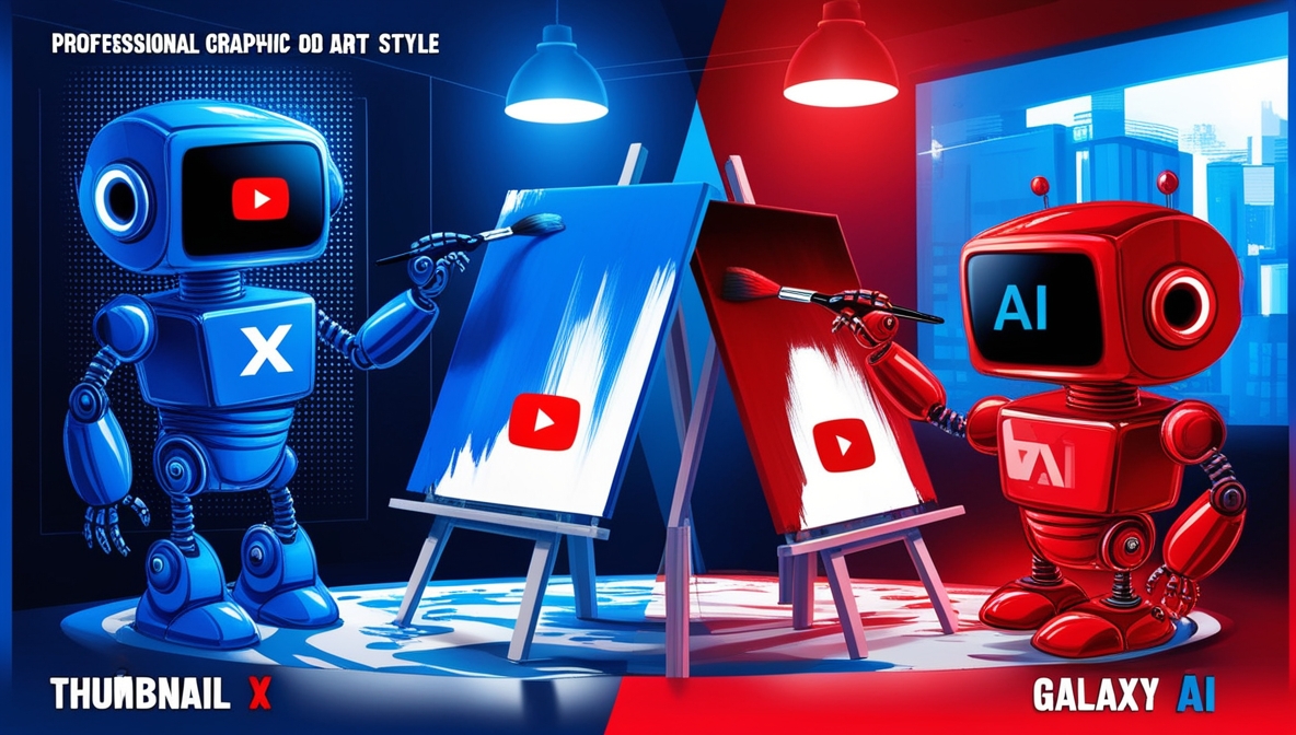 Thumbnail X vs Galaxy AI - Thumbnail Maker Comparison