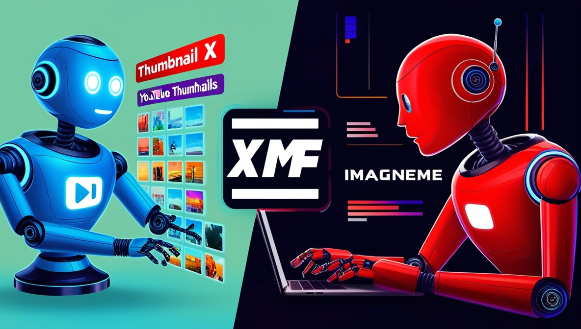 Thumbnail X vs ImagineMe - Thumbnail Maker Comparison
