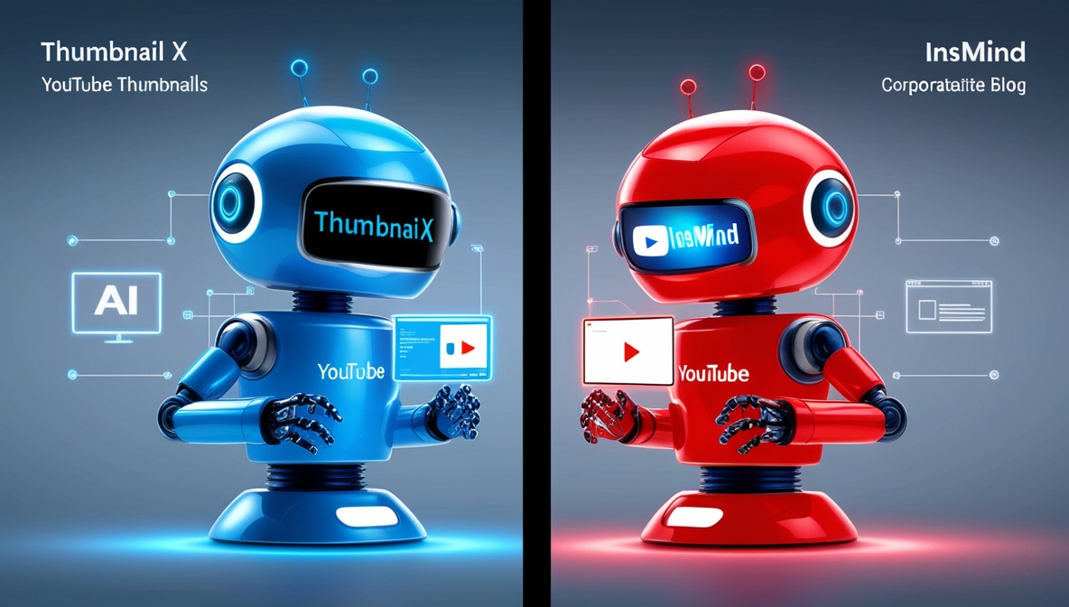 Thumbnail X vs insMind - Thumbnail Maker Comparison