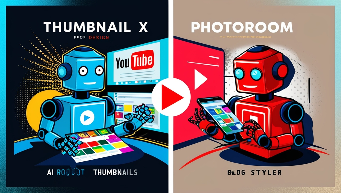 Thumbnail X vs Photoroom - Thumbnail Maker Comparison